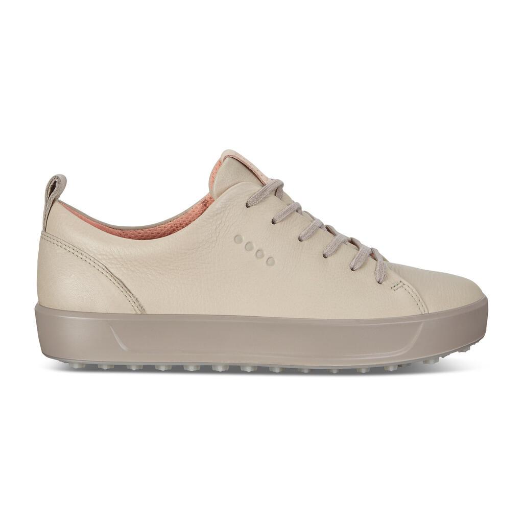 Chaussures De Golf Ecco Golf Soft Low Femme Beige 0763-HUTSE